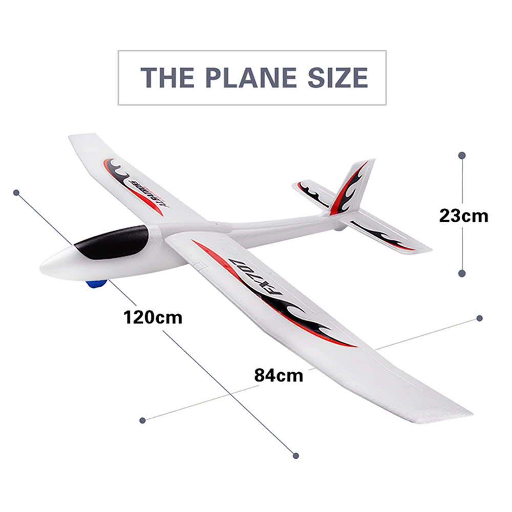 FX707S Airplane Hand Launch Glider Plane Throwing Airplane Soft Foam Airplane Aircraft Model DIY Toys for Kids Foam Airplane