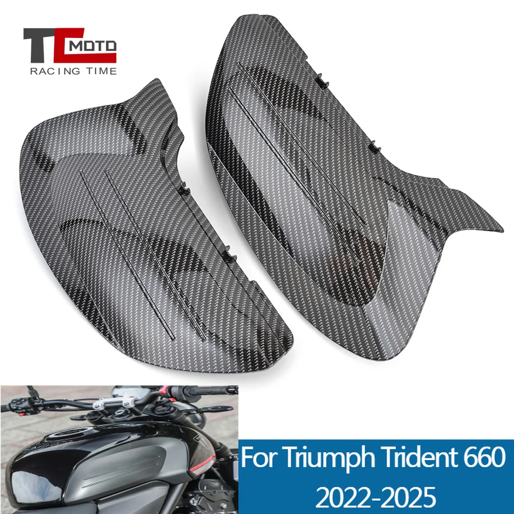 Para Triumph Trident 660 2022-2025: Cubierta Protectora Delantera del Tanque de Combustible y Paneles Laterales de Carenado - Protección para Trident 660 2023 2024