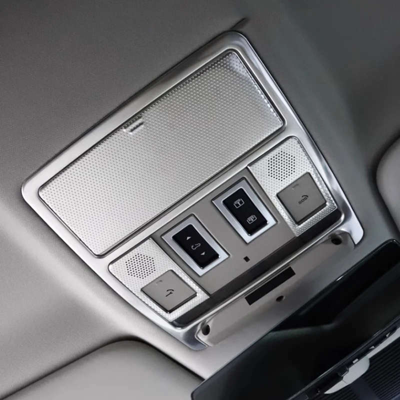 Image of Für Land Rover Defender 90 110 130 2020-2025 Front Lesen Licht Panel Abdeckung Trim Innen Zubehör