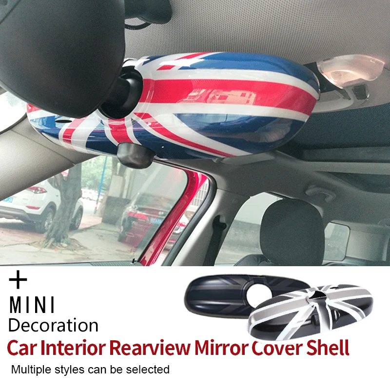 

Car Interior Rearview Mirror Cover Shell Housing for M Coope r R50/52/53/56/60 /55/61 Country Car Styling Accessories