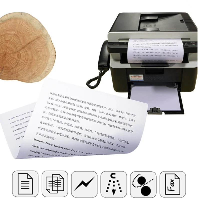 Classic A4 Print Copy Paper 400Sheets Preferred All Wood Pulp Base Paper 70g Office White Paper Copy Print Fax Office Stationery