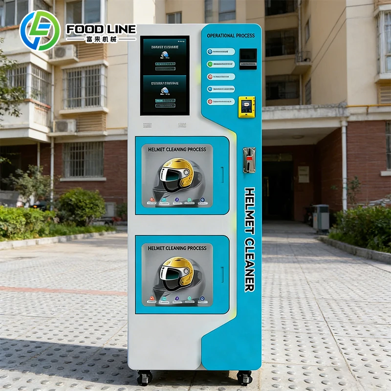 Helmet Machine for Automatic Vending with Extended Networking and Multiple Languages FL Customized