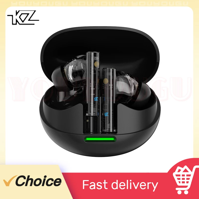 KZ Carol Pro kabelloser Kopfhörer, TWS, Bluetooth 5.4, Kopfhörer, 6 Mikrofon, aktive