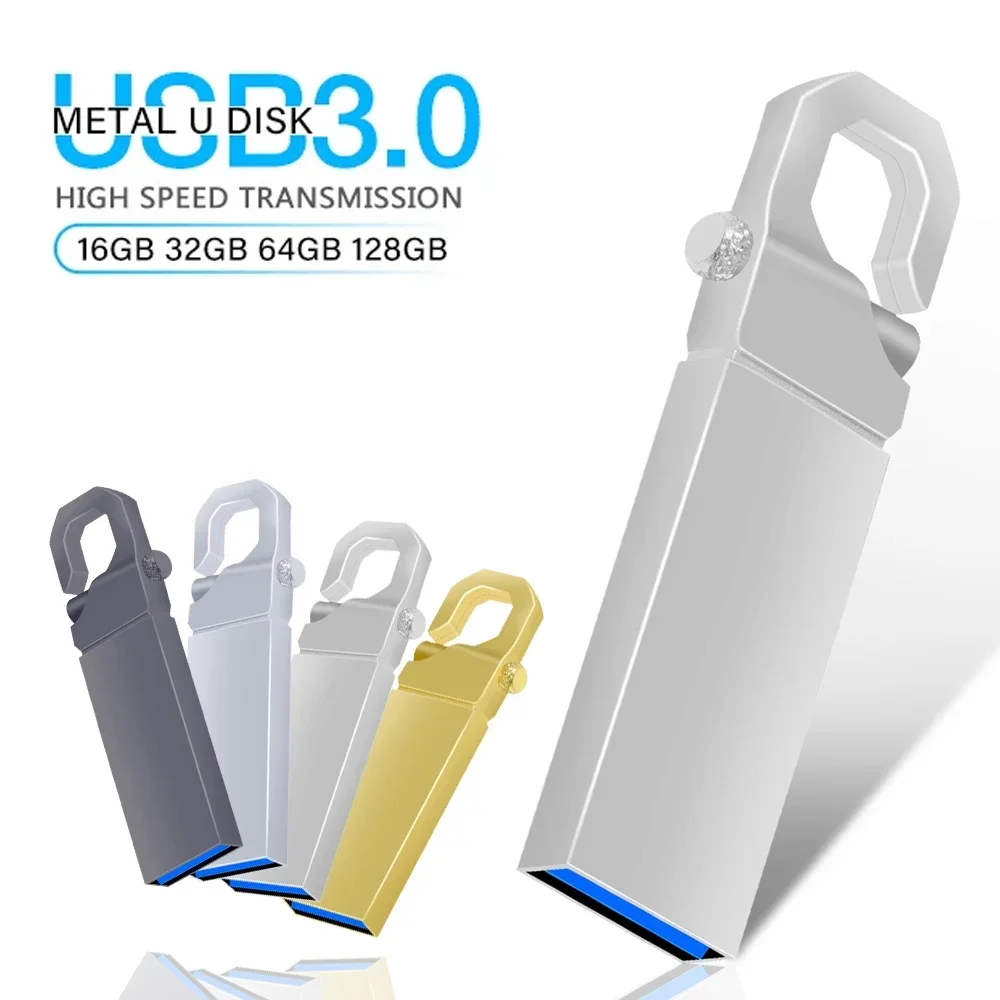 USB 3.0 플래시 드라이브, 메탈 펜드라이브, 3.0 U 디스크, 고속 방수 키 펜 드라이브, 메모리 스틱, 32GB, 16GB, 64GB, 128GB