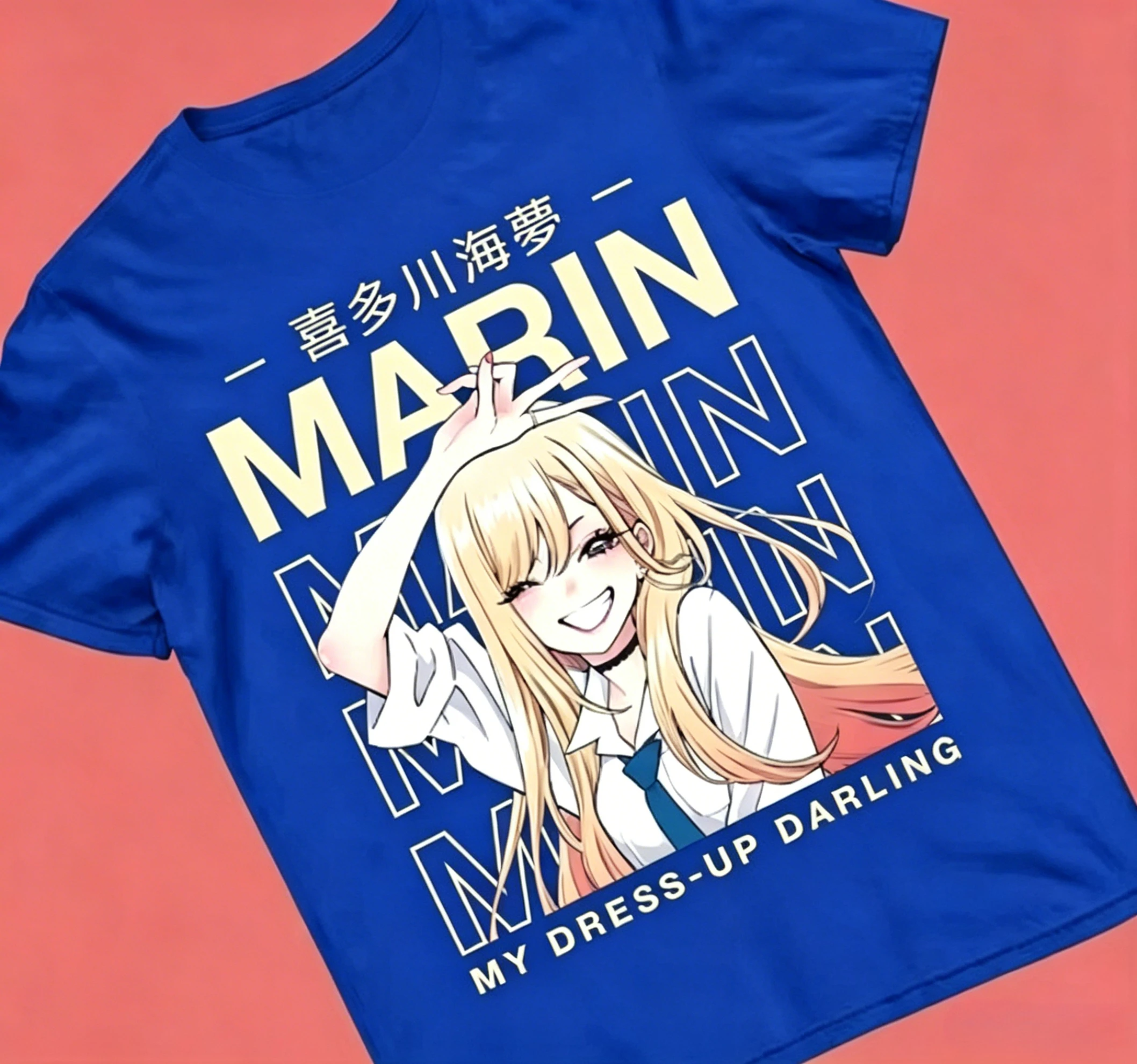 Marin Kitagawa Yellow Style My Dress Up Darling Unisex T-Shirt Anime-Liebhaber – Detail 4