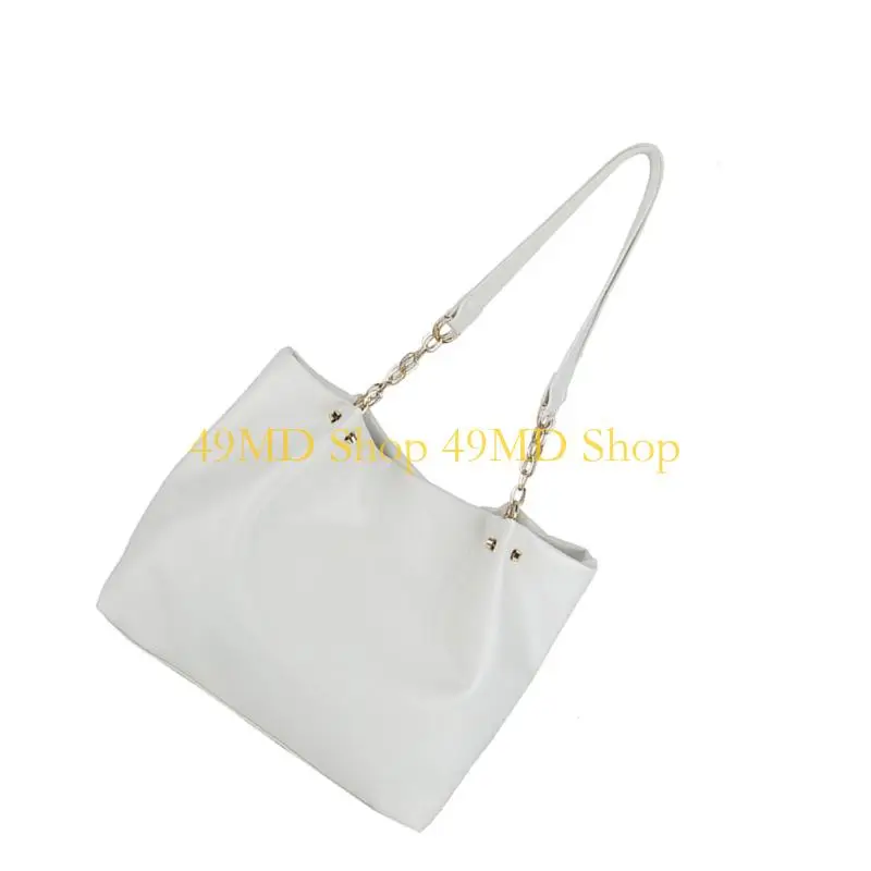 49MD Practical PU Shoulder Purse Multi Compartment Lightweight Spacious Daily Use Bag