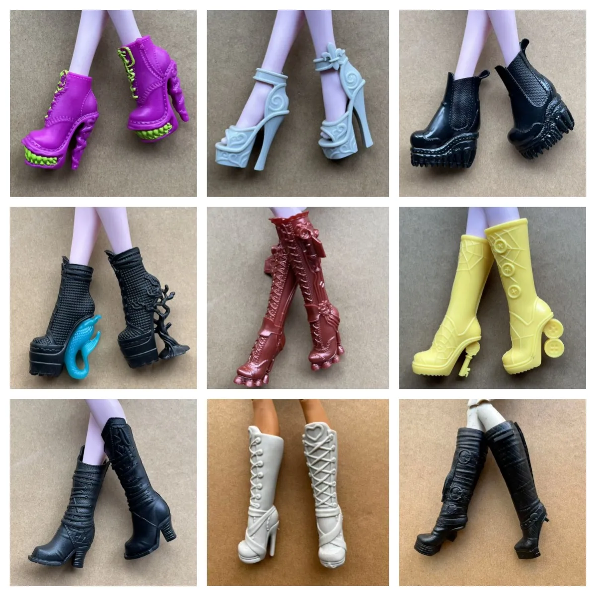 Chaussures de poupée Monster Doll, chaussures fines pour poupées, décorations personnalisées pour poupées, accessoires de déguisement DIY, pièces détachées