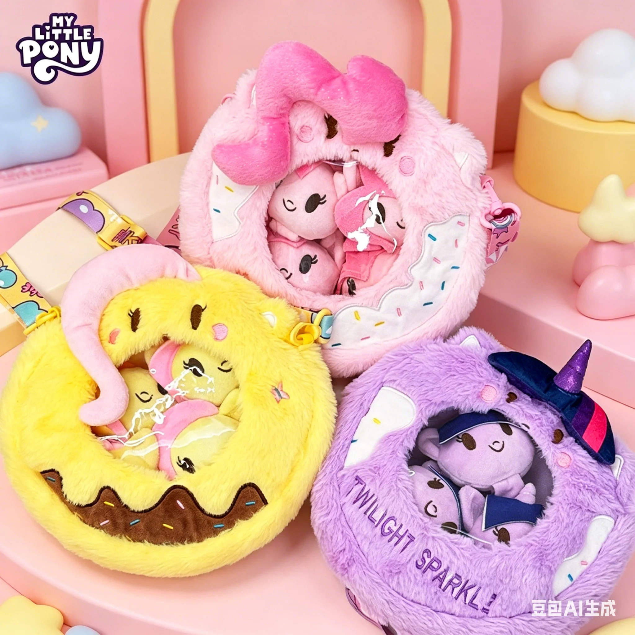 

Плюшевая сумка-кроссбоди My Little Pony, аниме-итабэг для детей, милая сумка через плечо с персонажами, подарок на Новый год