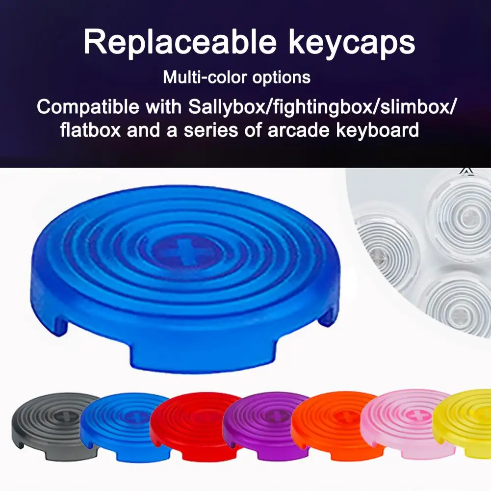 透明ボタンカバー付きメカニカルシャフトキーキャップ、耐久性のあるアーケードシャフトキャップ、25.3mmプレミアム