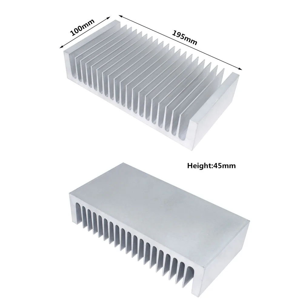 Disipador de calor de aluminio grande, disipador de calor, refrigerador del radiador para Chip electrónico LED, disipación de calor de refrigeración LCD