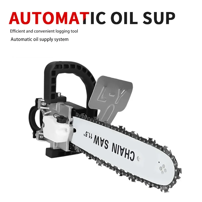 Angle Grinder Chainsaw Conversion Kit, Universal Wood Cutting Chain Saw Attachment for Handheld Angle Grinder