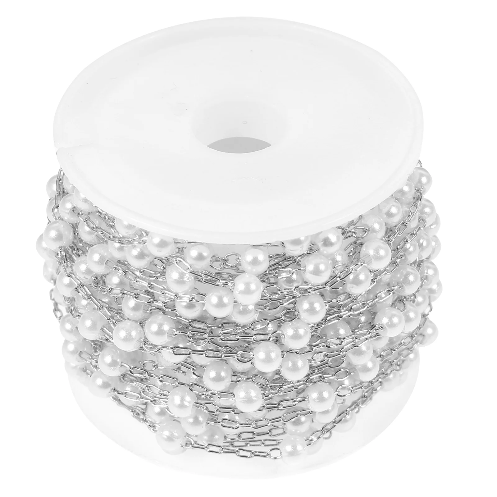 1 Roll Pearl Beads Copper Chain For Jewelry Making Diy Necklace Bracelet Craft Bag Headdress Material Handicraft Supplies Decor