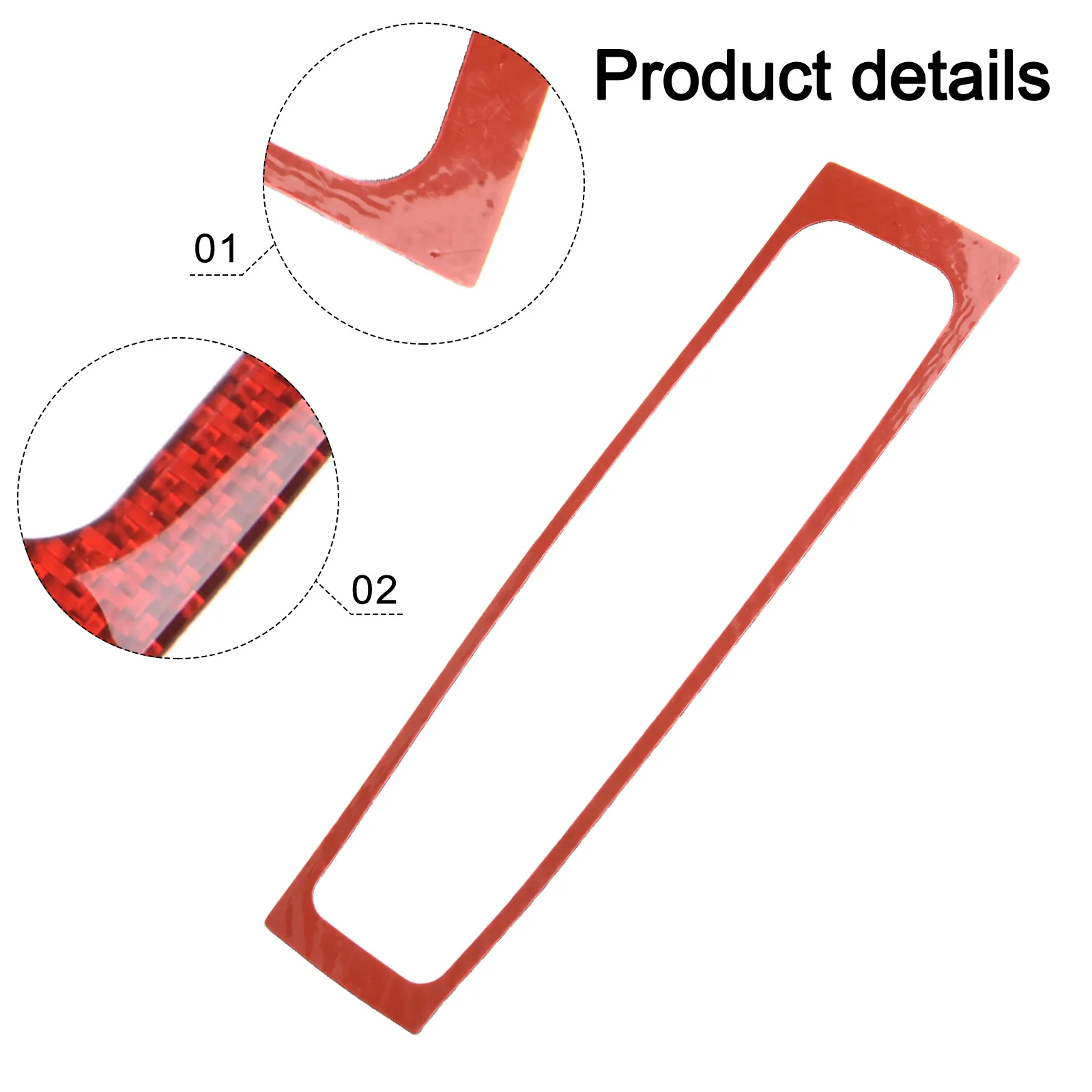 

Auto Accessories Cover Interior Gear Shift Cover Easy Installation With Tape Epoxy Coating Material Vehicle Customization