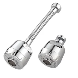 Kitchen Faucet 360°Swivel Adjustable 2/3 Mode Water Saving Nozzle Filter Extension Tube Shower Tap Universal Kitchen Accessories