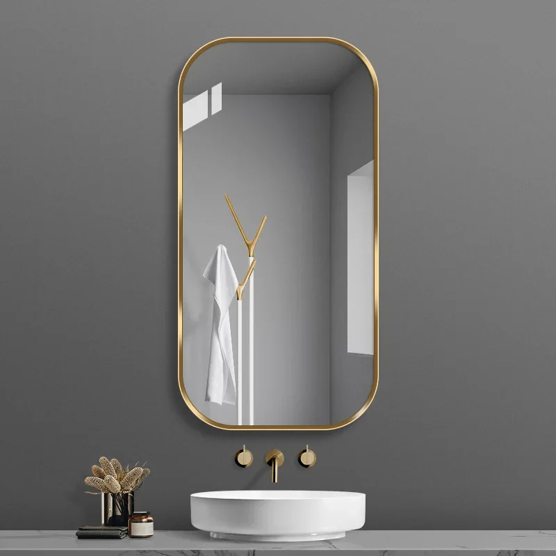 

Display Design Mirror Bathroom Makeup Aesthetic Nordic Mirrors Rectangle Modern Espelho Grande Para Quarto Bathroom Accessories