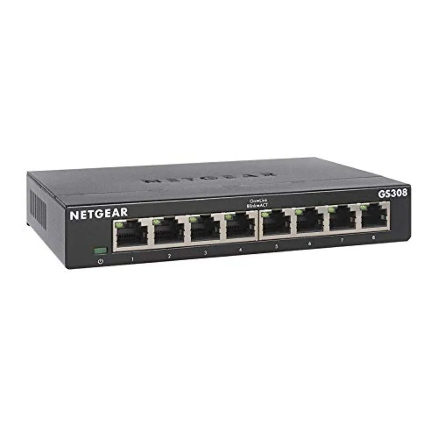 

Gigabit Ethernet Unmanaged entials Switch GS30 - Home Network Hub, Office Ethernet Splitter, Plug-and-Play, Silent Operation, D