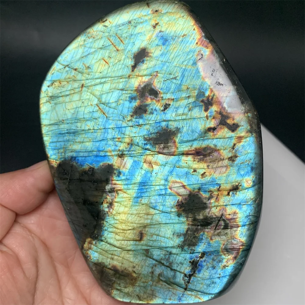 

Нежные полностью легкие натуральные желтые, синие, зеленые украшения из лабрадорита, стоячие оранжево-фиолетовые светлые подвески с образцами лабрадорита