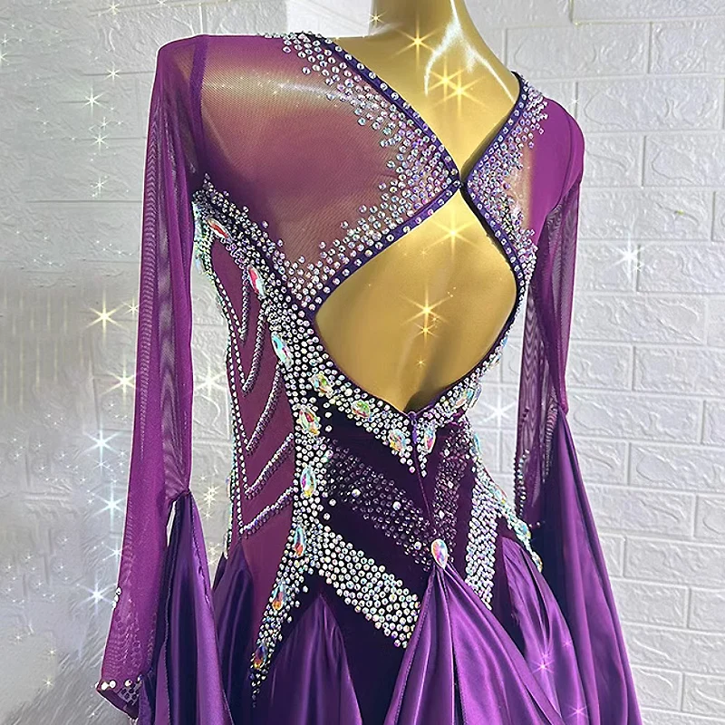 Modern Dance Dress  Standard Ballroom Dance Dress Women Tango Dress Waltz Competition Performance Costumes Ballroom Dress