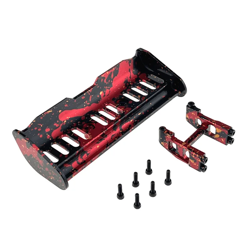 Tail Wing Bracket, Tail Wing for Hyper GO MJX 1/16 16213 16207 RC Car Metal Upgrade OP Accessories Parts
