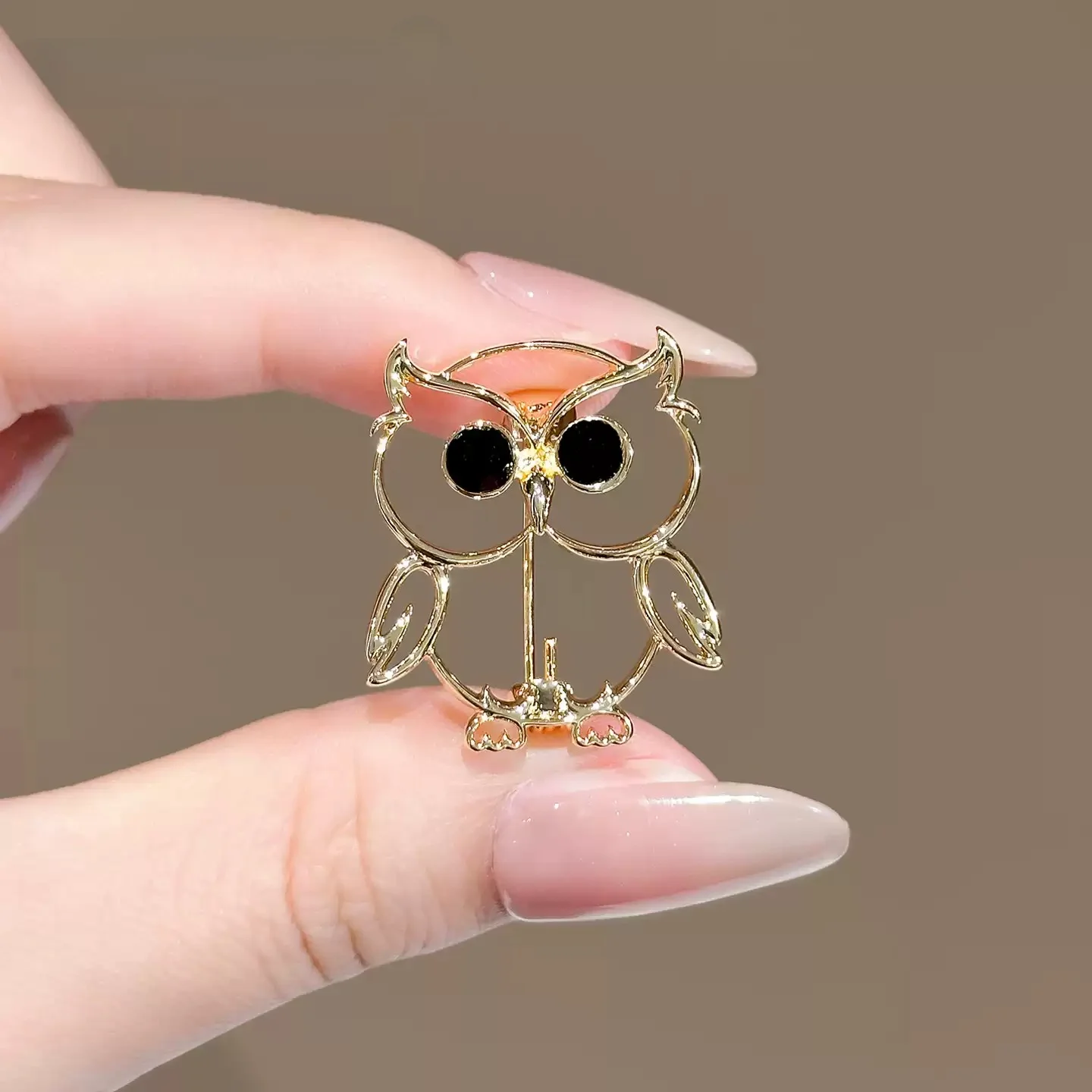 Exquisite Owl Animal Brooch Texture Animal Lapel Pin Fashion Jewelry Accessories Gift