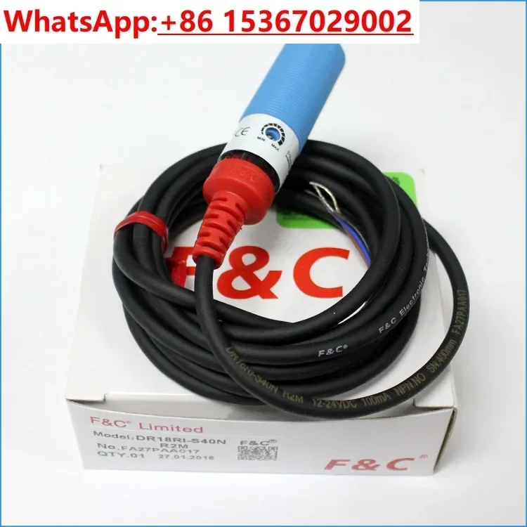 

Датчик Jiazhun F&C фотоэлектрический переключатель DR18RI-S10N/S40N/S40NC/S10P/S40P трехпроводной 24 В