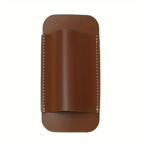 Outdoor Waist Hanging Knife Pouch Folding Knife Sheath Waist Pouch Belt Loop Mount Leather Case for Knife Storage & Protection