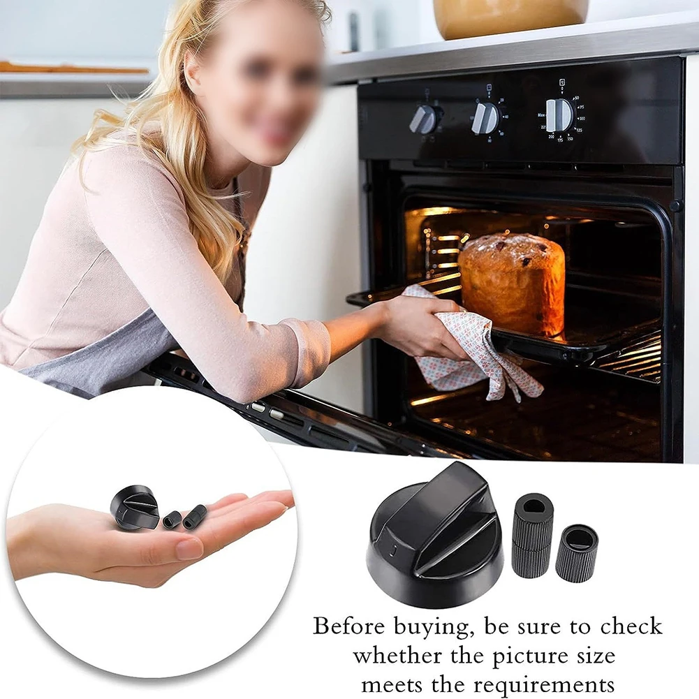 Control Knobs With  Adapters For Versatile Control Knobs  Set 4 PCS Knobs & 12 PCS Adapters For  Home Kitchen Cooker Stove Oven