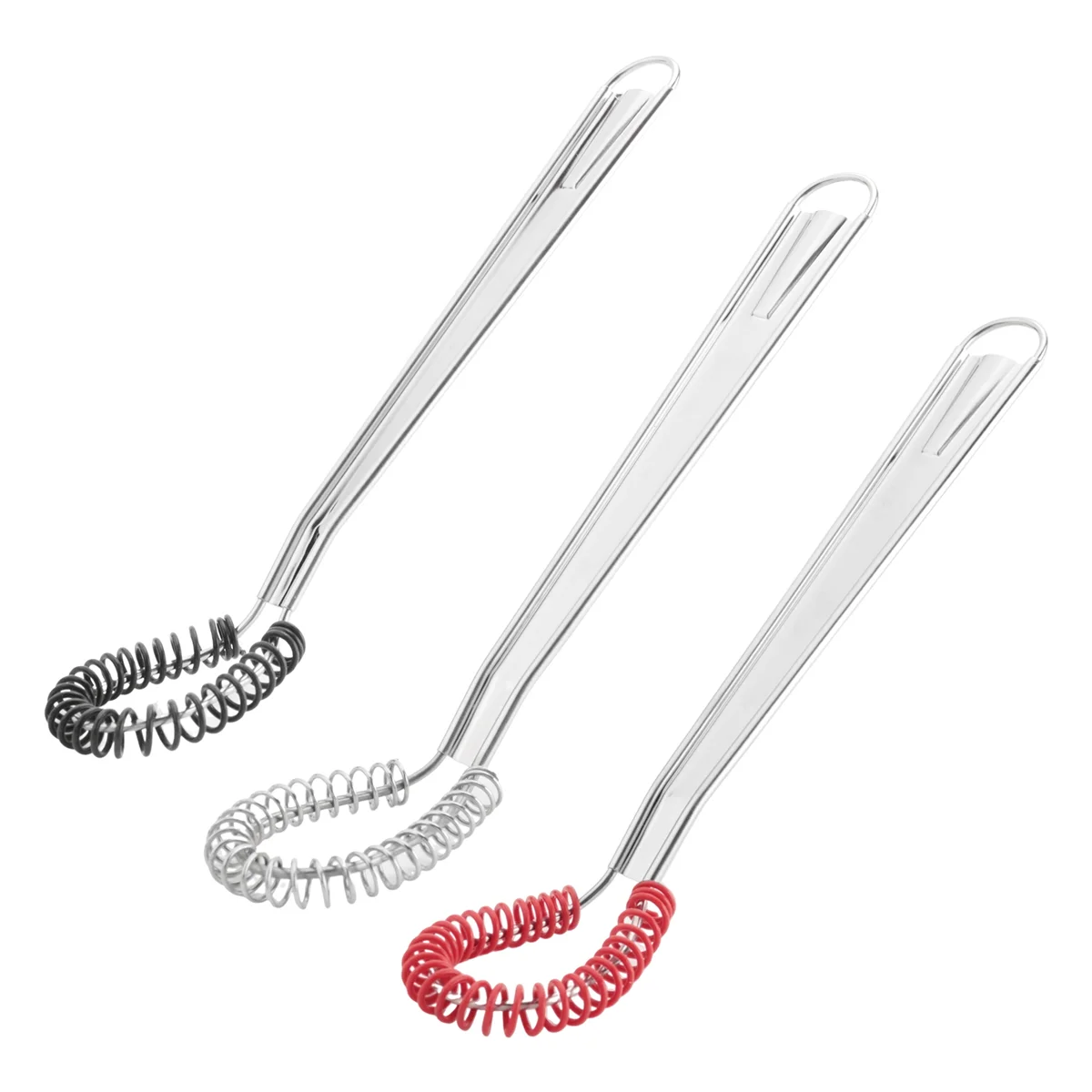 3 Pack Stainless Steel Mini Egg Whisk, Handheld Milk Frother Foamer Foaming Creamy Coffee Mixer Spring Sauce Blender