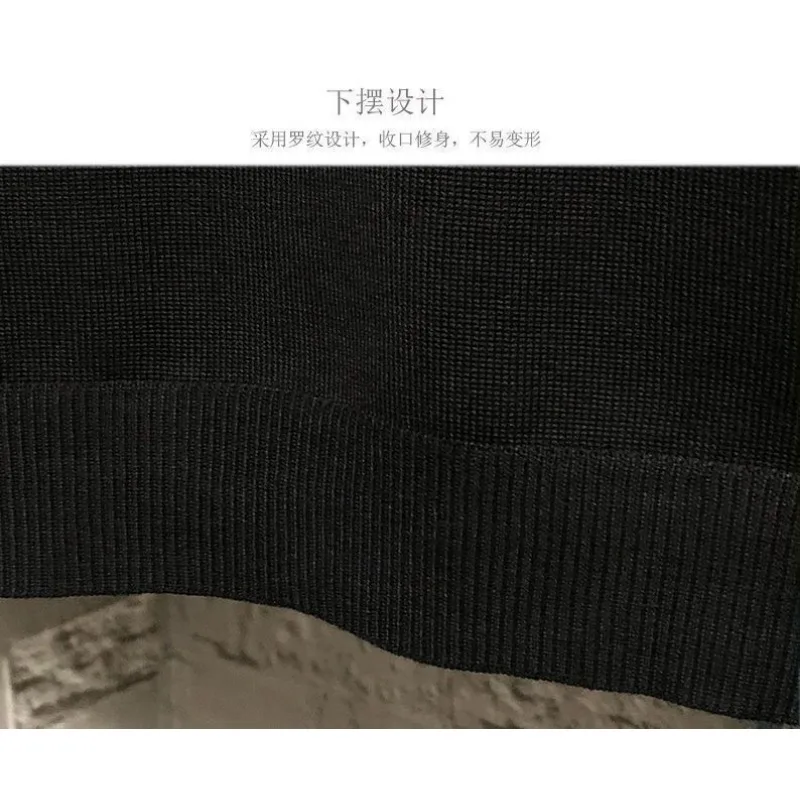 Men's Clothing Spring and Autumn high quality Trendy Brand Letter Printing Casual All-match Cold-proof Warm Sweaters