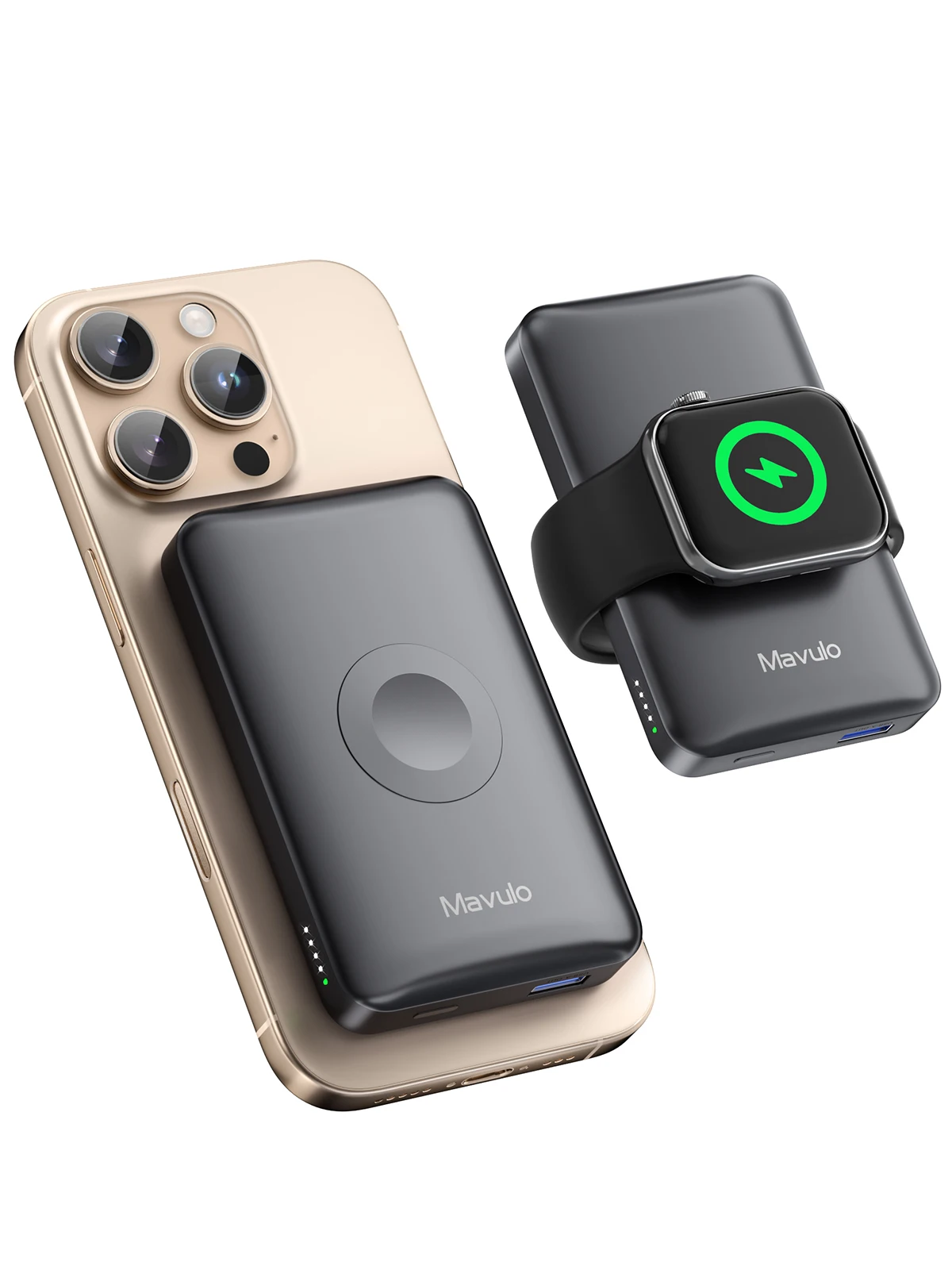 Magnetic Portable Charger for iPhone and Apple Watch