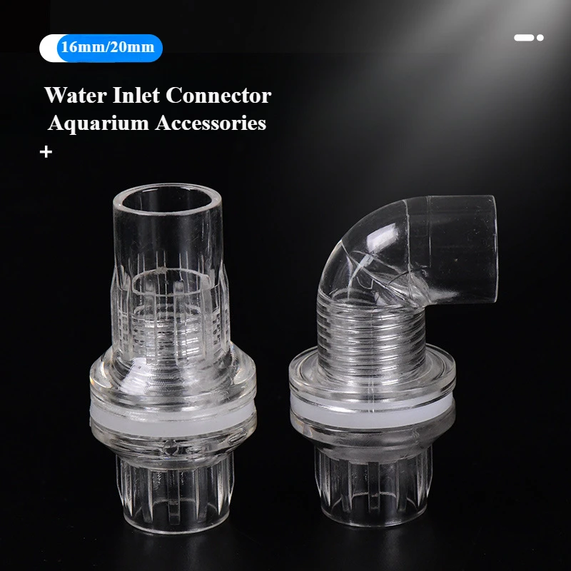 16mm/20mm Acrylic Aquarium Water Inlet Adapter - Fish Tank & Garden Irrigation Water Pipe Connector Aquarium Accesories Parts