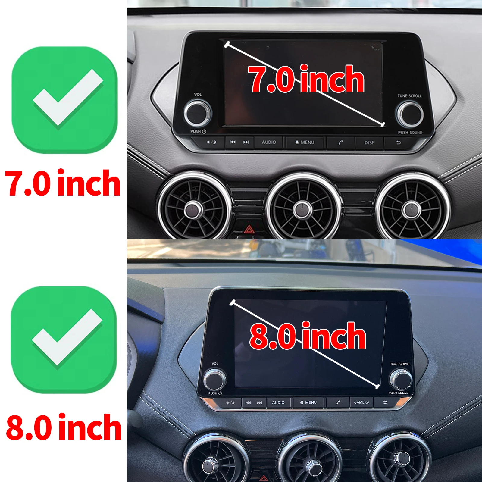 Car Mobile Phone Holder for Nissan Rogue 2021 2022 2023 2024 T33 (8/7inch) GPS Bracket Navigation Stand Auto Accessories