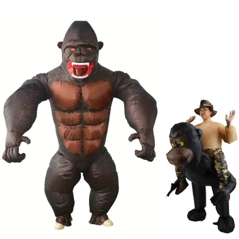 

Взрывной рюкзак-горилла для взрослых, надувной костюм для мужчин и женщин, реквизит для вечеринок для встреч