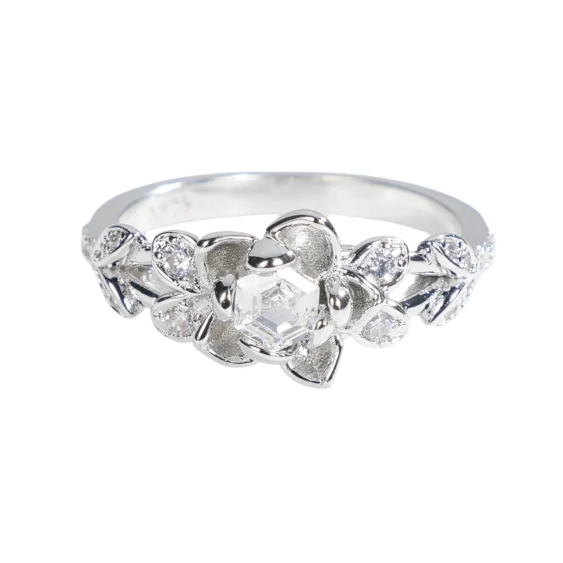 Love And Deepspace Zayne Cosplay Li Shen Anello di vita eterna S925 Argento sterling placcato platino Ispirato regalo personalizzato per ragazza