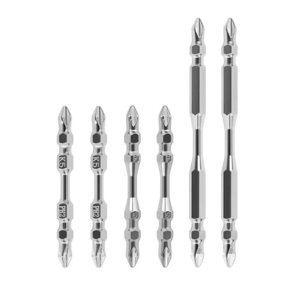 

10pcs/set K5 Non-slip Magnetic Batch Head Impact Resistant Anti-Slip Cross Head Bit High Hardness WaterProof