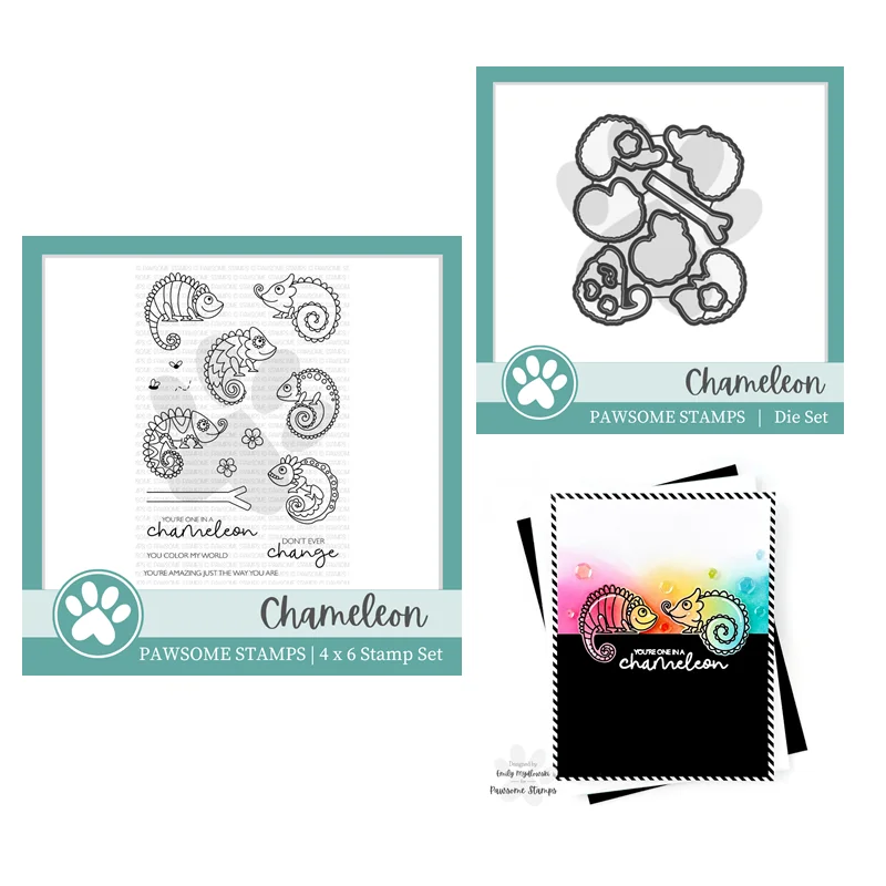 Chameleon May 2023 New Clear Stamps Set Scrapbooking for Paper Making Metal Cutting Dies Frames Card Craft