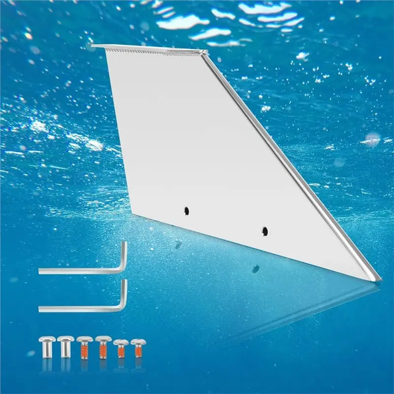 A85E-For Yamaha 150-175HP 2& 4 Stroke 1984-Present Boat Tail Fin Protector Cover- Stainless Steel Skeg Guard Fix Damaged Skeg