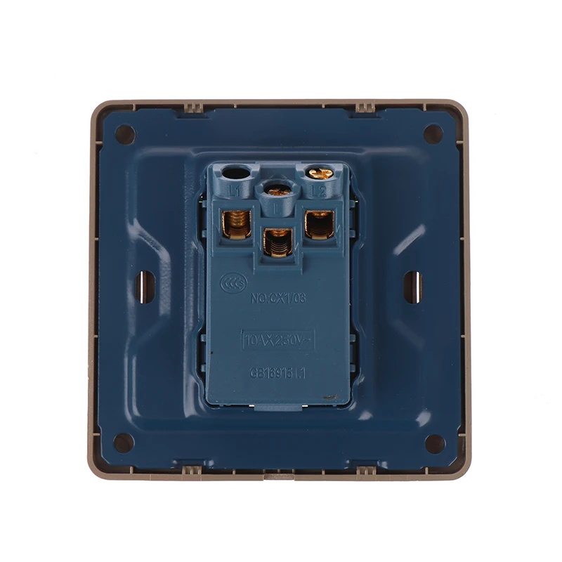 Interrupteurs Muraux 1/2/3/4 lèvent, 1 Voie, Bouton Marche/Arrêt, Panneau PC, Fonctionne avec Lampe LED
