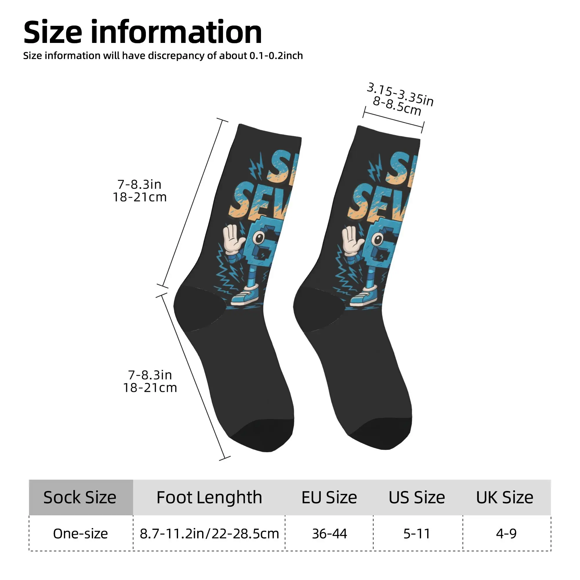67 Six Seven Italian Brainrot Meme Stockings  Custom Casual Socks Autumn Anti-Slip Socks Men Cycling Comfortable Socks