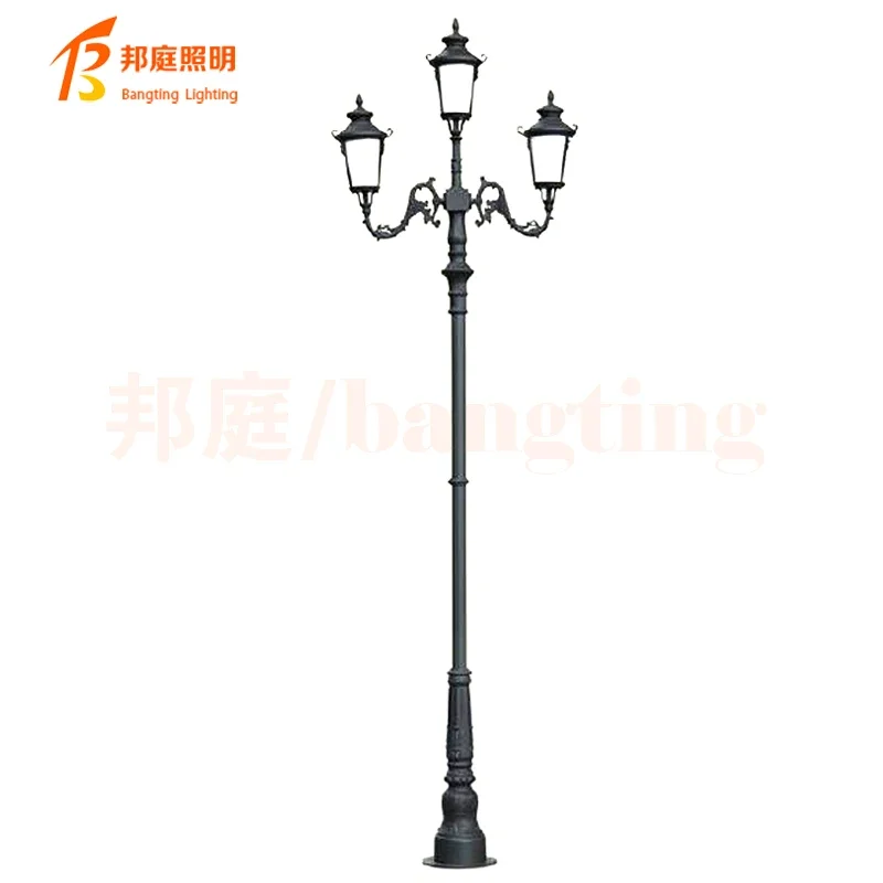 Outdoor column light multi-head surface mounted combination LED landscape garden light