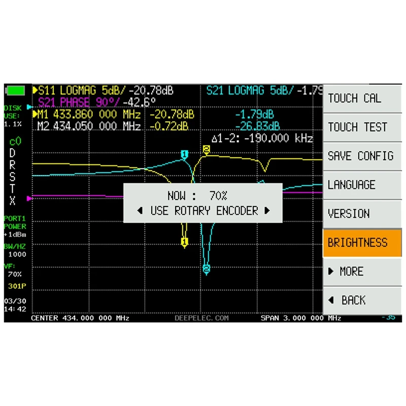 2022 neueste nanovna deepvna swr meter vhf uhf antennen analysator 4,3 zoll ips lcd metall gehäuse batterie