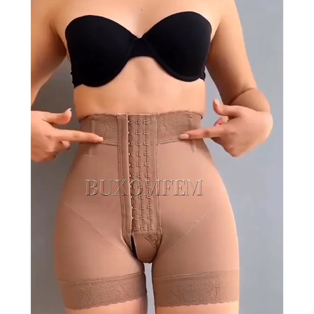 High Waisted Tight Shaped Mid-Length Pants Invisible Modeling Faja Butt Lifter Butt Lifter Slimming Underwear Body Shaper 2024