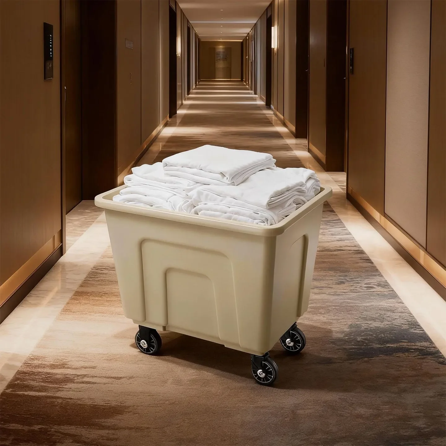 CX Hotel Linen Truck Room Plastic Linen Service Truck Dirty Linen Recycling Truck