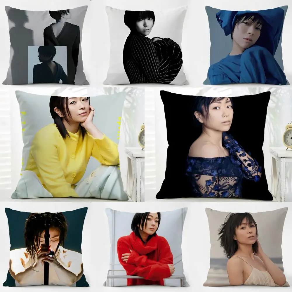 Housse de coussin H-hikaru Utada en lin lavable, confortable pour canapé, lit, décoration de la maison et de la chambre, style Islande