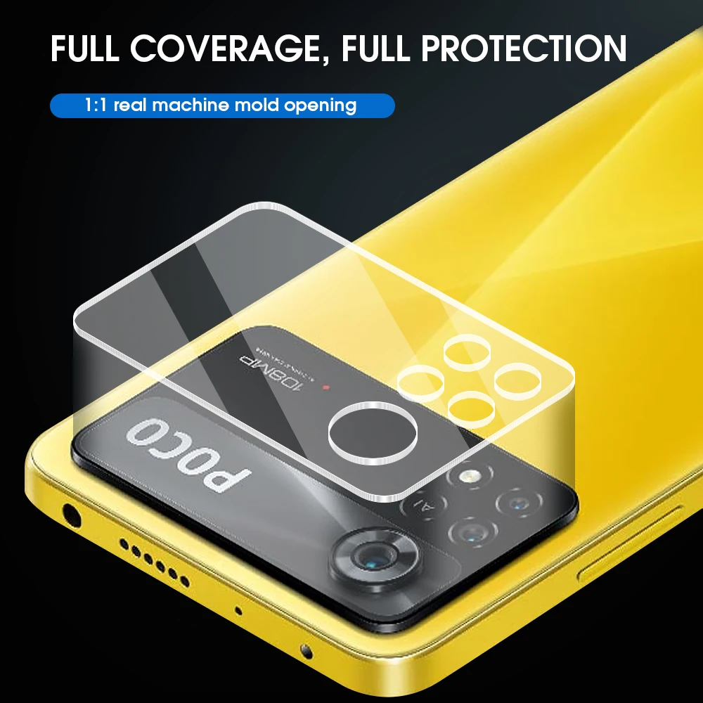 3-1Pcs For Xiaomi Poco X4 Pro 5G X3 Rear Camera Tempered Glass Screen Protector Back Lens Clear HD Protective Film Accessories