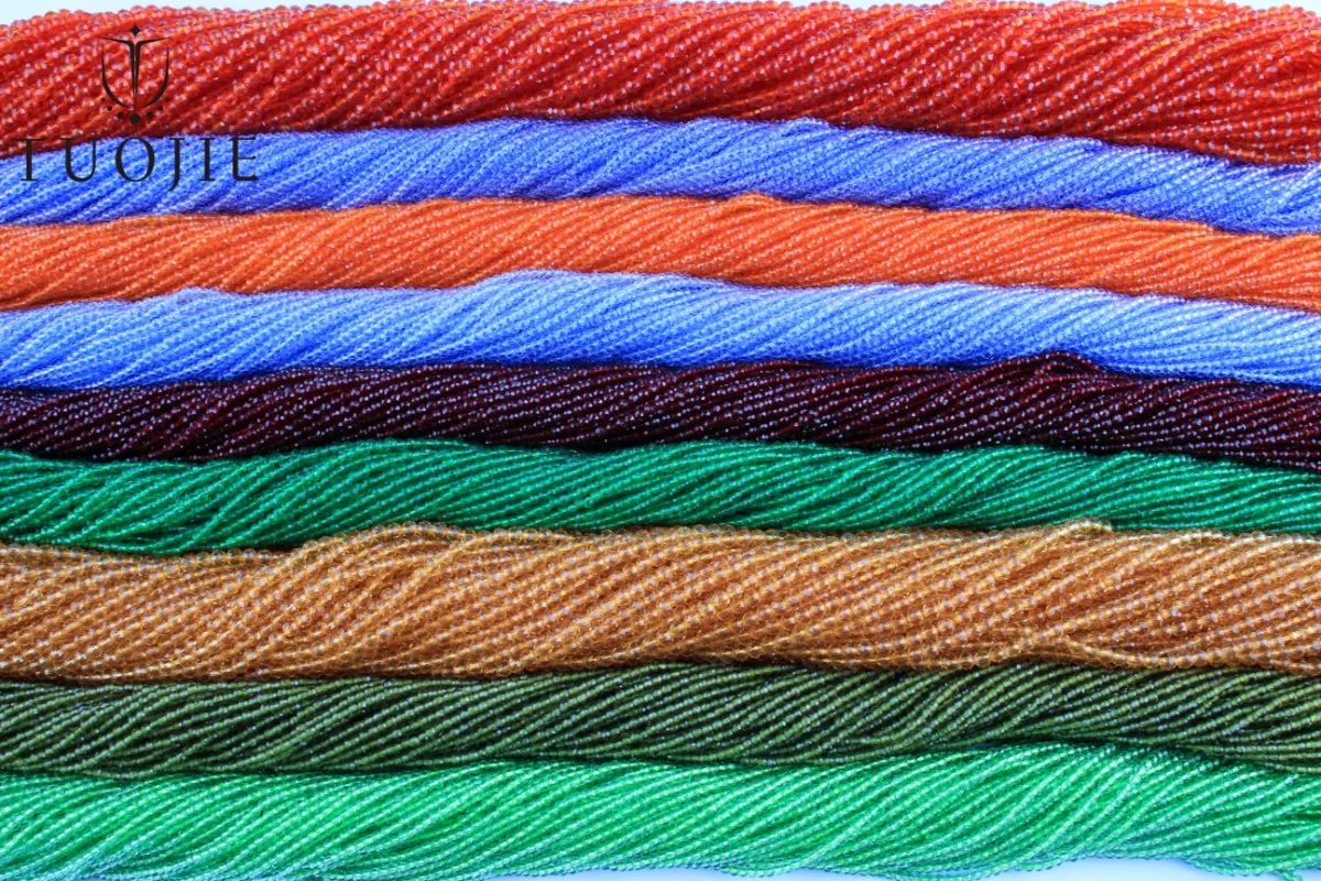 2mm Fuchsia Emerald Hydro Beads Accesorios Round Micro Faceted Crystal Spacer Loose Beads for DIY Jewelry Making 5 strands/lot