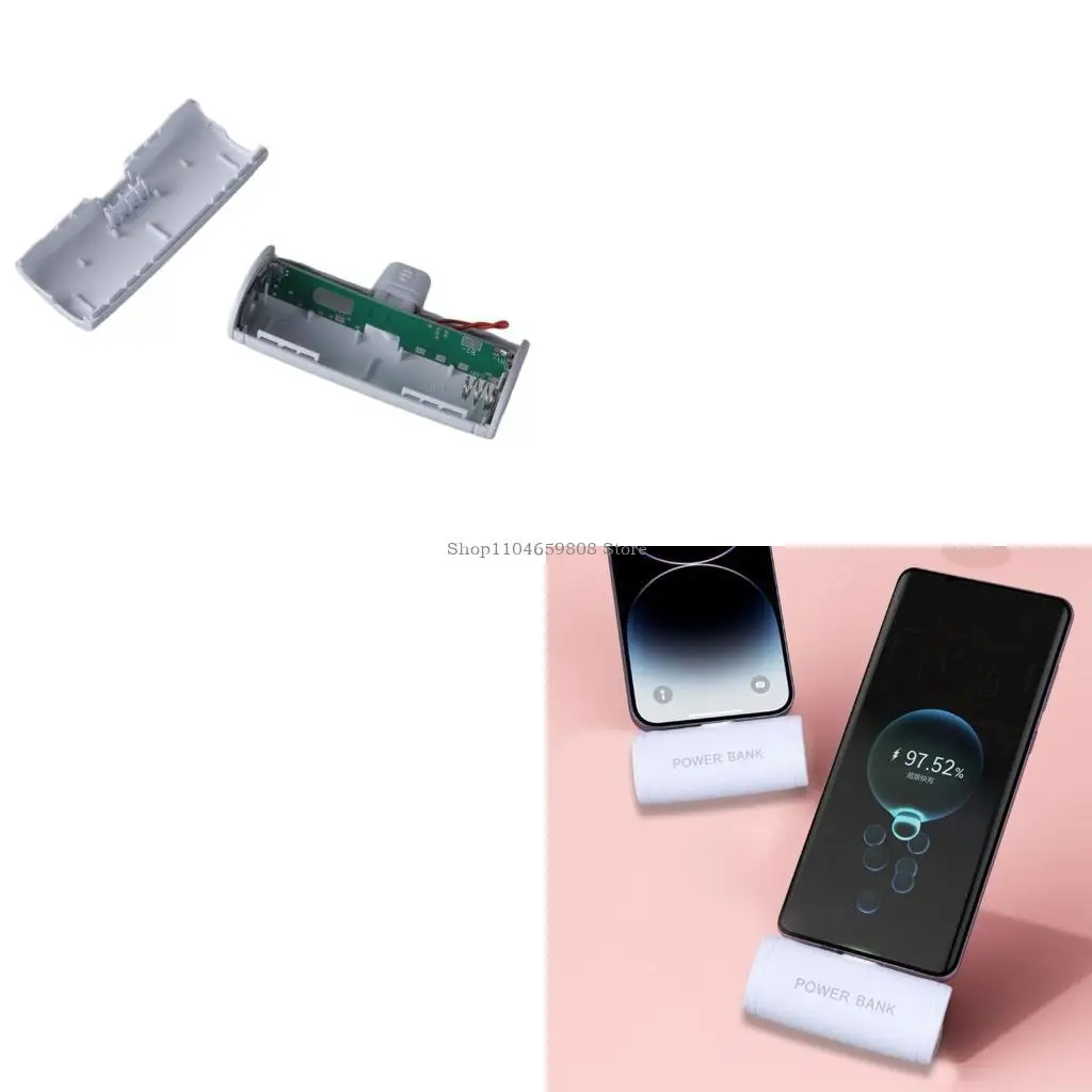 

Type C 18650 PowerBank Outer Case for 1pc 18650 Battery Holder Effortlessly Battery Maintenance and Replacement