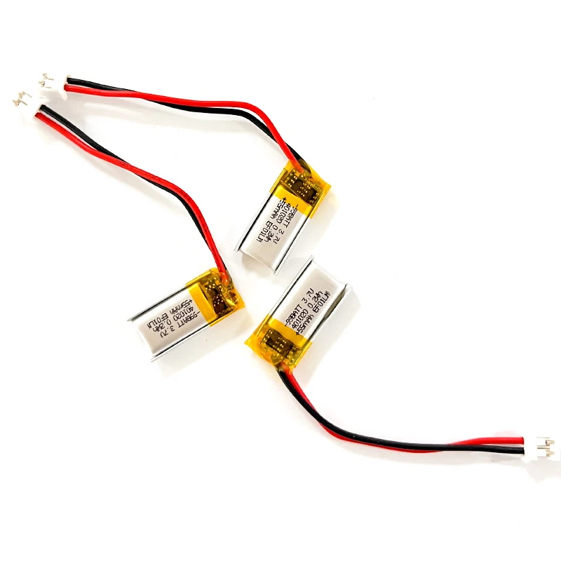 401020 3.7V 55mAh Rechargeable Li-Polymer Battery for Air Conditioning Suit Battery Cell Smart Bracelet Bluetooth Headset Mouse