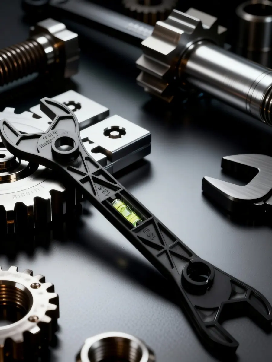 Plastic Wrench for Shower Head Faucet Repair Built in Level Easy Install Bathroom Plumbing Tools Sprinkler Adjustment Spanner