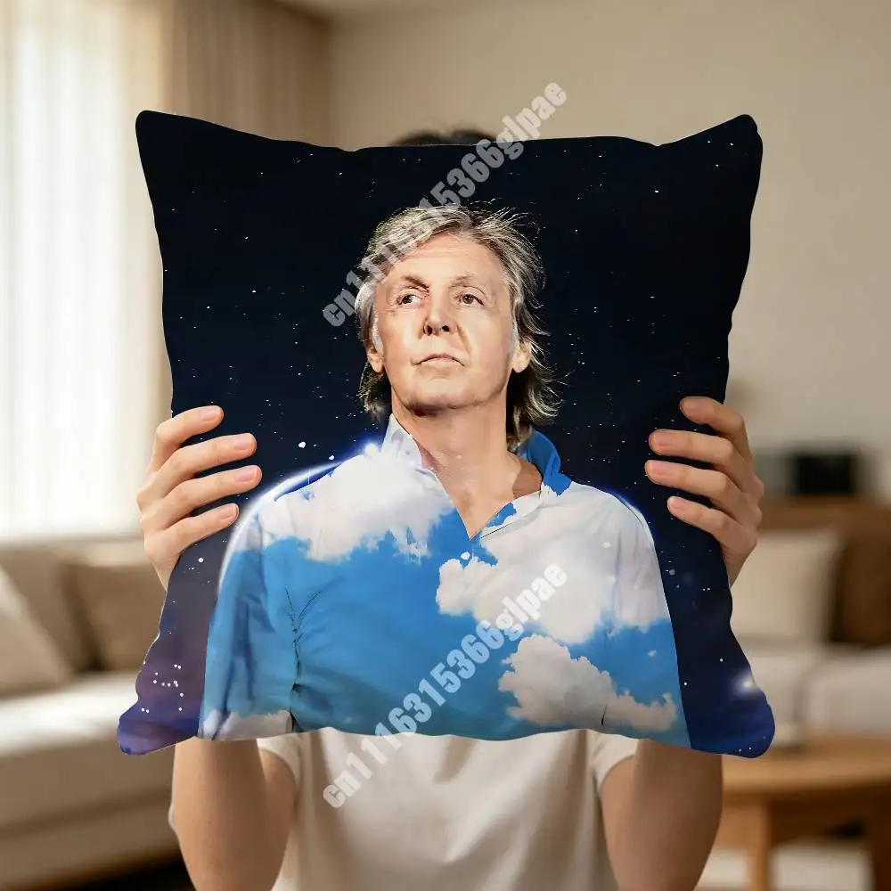 P-Paul M-McCartney Boys Of Dungeon Lane Printed Pillow Cover Sofa Couch Cozy Holiday Party Furnishing Household Gift